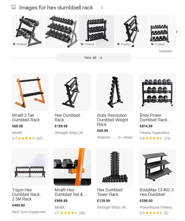 example of free product merchant listings
